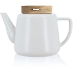 Ogo - théière en porcelaine avec couvercle en bois 680ml, enzo Ogo - théière en porcelaine avec couvercle en bois 680ml, enzo