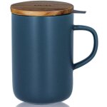Ogoliving - tisaniere bleu couvercle bois 47. 5 cl Ogoliving - tisaniere bleu couvercle bois 47. 5 cl