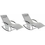 Sobuy - lot de 2 chaises longues transat pliable jardin aluminium ? bain de soleil ergonomique à bascule ... Sobuy - lot de 2 chaises longues transat pliable jardin aluminium ? bain de soleil ergonomique à bascule ...