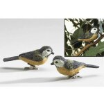 Oiseaux dcoratifs sur pince - lot de 2 - multicolore - astuceo