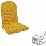 Okaffarefatto - coussin pour rocking chair big sole en osier � motifs moutarde et bambou