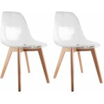 Altobuy - okoa - lot de 2 chaises transparentes