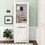 Vitrine avec lumi�res led, biblioth�que, classeur, vitrine sur pied, meuble de rangement avec �tag�res, ...