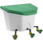 Olba - abreuvoir suspendu plastique 8 litres aviaqua 3 godets volailles