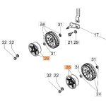 Original oleomac g 44 pb - g 44 tk - g 48 pbq - g 48 pk enjoliveur de roue Original oleomac g 44 pb - g 44 tk - g 48 pbq - g 48 pk enjoliveur de roue
