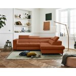 Lisa design - olinda - canap d'angle droit - 5 places - convertible avec coffre et ttires rglables ...