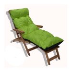 Coussin bain de soleil impermable rversible anis noir
