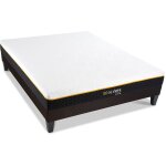 Olympe literie - ensemble olympe 140x190 cm matelas mmoire de forme + sommier bois