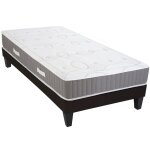 Olympe literie - ensemble intuition 90x200 cm matelas mmoire de forme + sommier bois