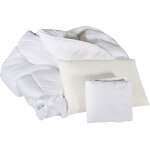 Olympe literie - pack protège matelas + couette + oreiller 90x190 cm Olympe literie - pack protège matelas + couette + oreiller 90x190 cm