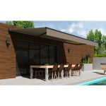 Ombrazur - store banne semi - coffre cover 4x3m - motoris� � t�l�commande (motoris� � t�l�commande secours ...