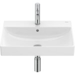 Ona roca lavabo mural en porcelaine pour colonne ou semi colonne dimensions : 550x460x160 mm