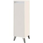 Ondee - zen - colonne de rangement de salle de bain � poser ona - l30cm - blanc - m�lamin� - livr� en ...