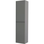 Zen - colonne de salle de bain  suspendre max - l40cm - anthracite - mat - livr mont - ondee