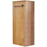 Zen - demi - colonne de salle de bain � suspendre lenca - l35cm - bois miel - m�lamin� - ondee