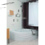 Ondee - zen - baignoire fany - baignoire d'angle 135x135cm - abs et acryl renforc� 3mm - blanc