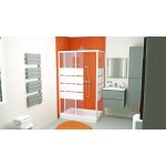 Ondee - zen - receveur de douche de douche cera 2 - 100 x 80 cm - c�ramique blanche