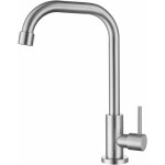 Robinet de cuisine eau froide uniquement, mitigeur evier bross anti - empreinte, robinettrie pivotant ...