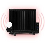 Oneconcept - wallander radiateur  bain d'huile ultra plat 600w thermostat - noir