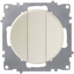 Interrupteur triple, simple allumage, t�moin lumineux led, 1 voie, encastr�, sans plaque de finition ...