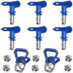 Ontway - lot de 6 buses de pulvérisation réversibles sans air, pistolets à peinture sans air, pièces ... Ontway - lot de 6 buses de pulvérisation réversibles sans air, pistolets à peinture sans air, pièces ...