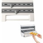 Cuisine support de rouleau mural de film alimentaire, distributeur papier aluminium et film, fixation ... Cuisine support de rouleau mural de film alimentaire, distributeur papier aluminium et film, fixation ...