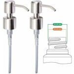 Ontway - pompe distributeur de savon de rechange inox 24 mm bross� haute qualit�, 2 pi�ces