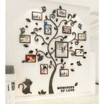 Stickers muraux arbre cadre de photo 3d diy mural autocollants arts d�coration de la maison pour chambre, ...