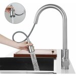 Robinet de cuisine nickel bross avec douchette extractible robinet d'vier cuisine rotatif  360 avec ...