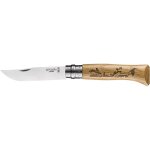 Opinel - couteau grav� animalia lame 8. 5 cm li�vre