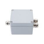 Optonica - botier tanche ip68 en aluminium gris - 3 bornes - 120mm x 75mm x 60mm