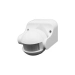 Dtecteur de prsence orientable ip44 blanc d:12m 180 lux:10 - 2000