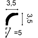 Corniche moulure cimaise d�coration de stuc orac decor cb520n basixx profil d�coratif du mur 2 m