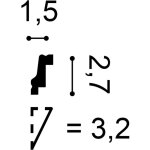 Orac - corniche moulure cimaise dcoration de stuc decor cb530 basixx profil dcoratif du mur et du plafond ...
