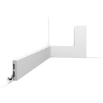 Orac - plinthe sx157 ral 9003(blanc s�curit�) - l200 x h6, 6 x l1, 3 cm decor