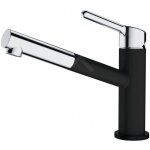 Franke - orbit - mitigeur d'�vier fc 3055. 901 avec bec extractible, chrome / noir mat 115. 0659. 965 ...