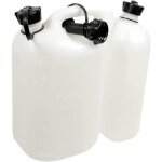 Bidon 2 - en - 1 pour essence et huile de chane, 5 + 3 litres, transparent - 562408 - oregon