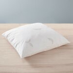 Oreiller 60 x 60 cm blanr�ve gamme naturelle  prestige  plumes v�ritables confort moelleux