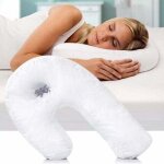 Oreillers anti - ronflement pour dormeur lat�ral, oreillers doux en forme de u, appui - t�te de voyage, ...