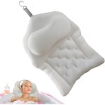 Oreiller de bain, coussin t�te pour bain, coussin douche � ventouses