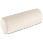 Oreiller cylindrique pour sommeil rembourr� et recouvert de polyester anti - polychon beige - beige