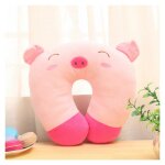 Oreiller de voyage pour enfants, soutien du cou animal en forme de u en peluche pour train d'avion, oreiller ...