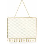Organisateur de bijoux à suspendre, support mural en métal pour boucles d'oreilles avec crochets pour ... Organisateur de bijoux à suspendre, support mural en métal pour boucles d'oreilles avec crochets pour ...