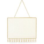 Organisateur de bijoux � suspendre, support mural en m�tal pour boucles d'oreilles avec crochets pour ...