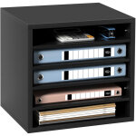 Mophorn - vevor organisateur de bureau en bois 35, 5x30, 5x33 cm trieur de documents a 5 compartiments ...