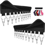 Organisateur de chapeaux de cintre, rack de casquettes, cintre multifonctionnel (2 paquets)