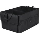 Organisateur de coffre de voiture, sac de rangement pliable pour coffre de voiture avec bac de rangement ...