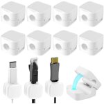 Organisateur de cordon magn�tique, gestion des clips de c�bles de bureau, support de fil pour table de ...