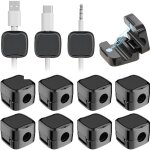 Organisateur de cordon magn�tique, gestion des clips de c�bles de bureau, support de fil pour table de ...