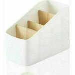 Organisateur de télécommande à 4 compartiments, boîte de rangement de bureau détachable, support de Organisateur de télécommande à 4 compartiments, boîte de rangement de bureau détachable, support de